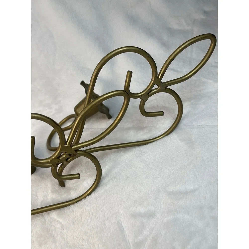 VTG Brass Wall Sconce Candle Holders Pair 8.25